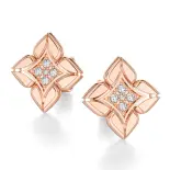 Kolczyki z diamentami różowe złoto AJK_027